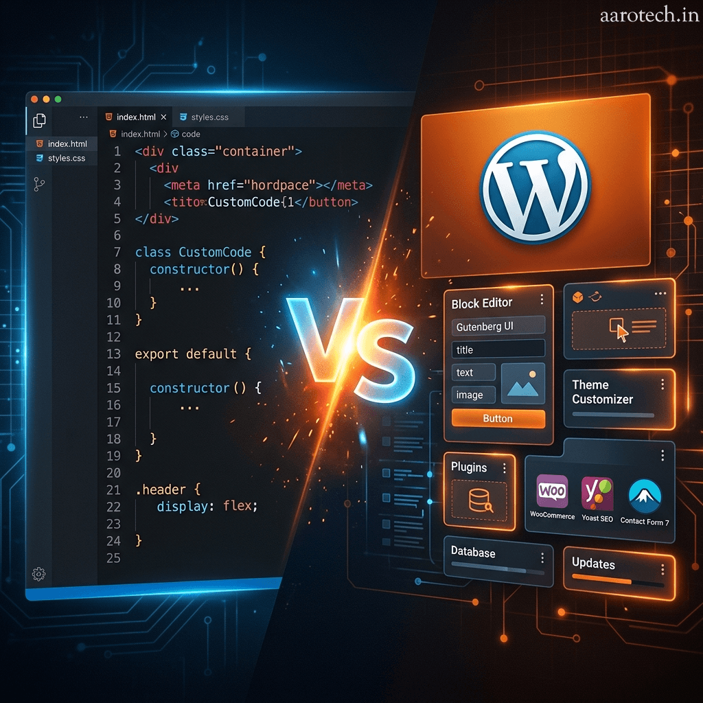 Custom Web Development vs WordPress: Which is Right for You?