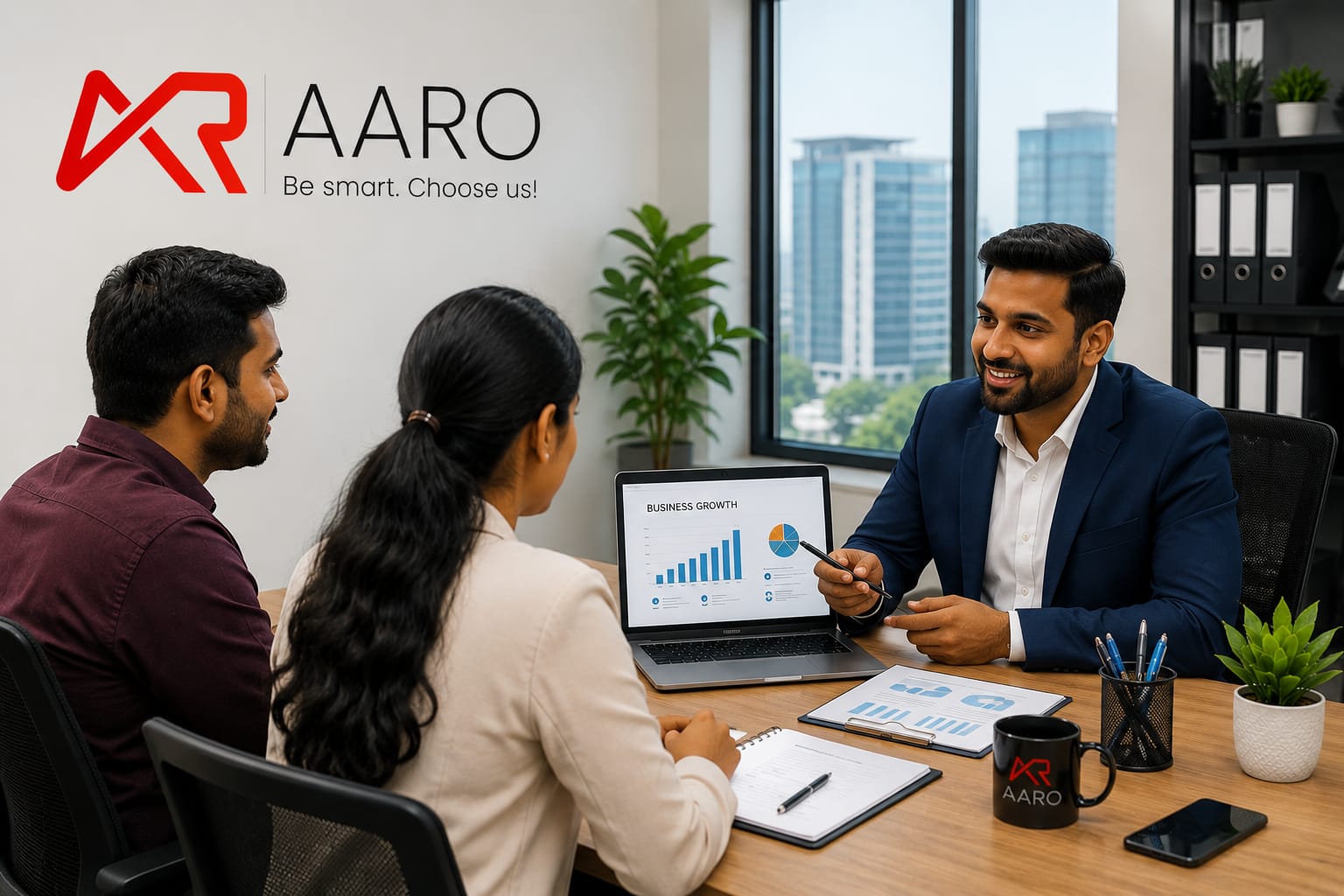 Aarotech office and team working